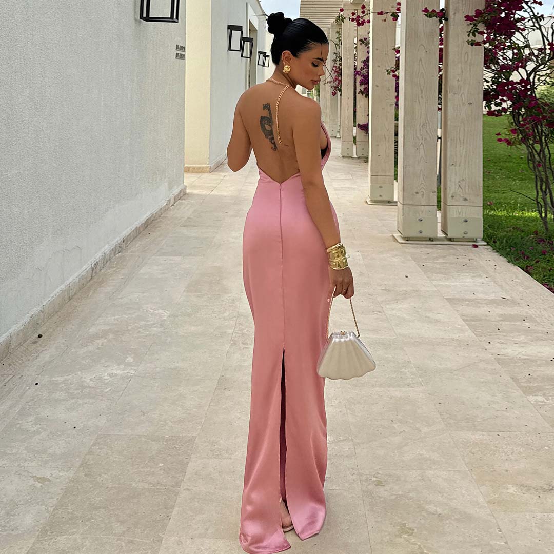 Powder Sofia Maxi Dress Pink Back